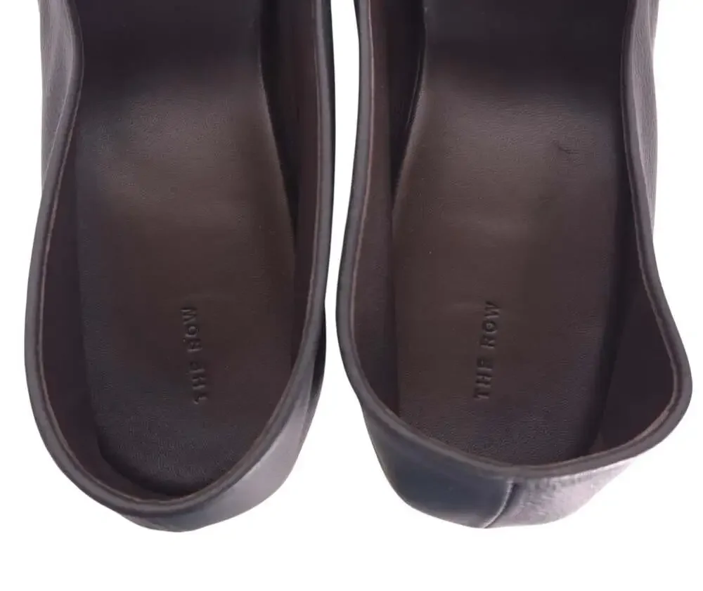 The Row Awar 25 Loafers US 11 EU 44 Mens Black Silky Grain Calfskin $1390
